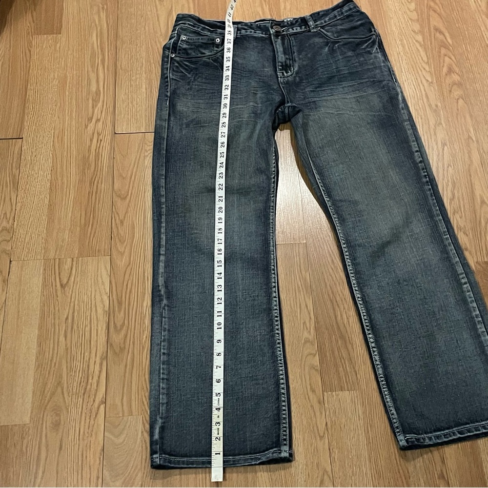 Inc International Concepts Jeans Mens 34x30 Barcelona Relaxed Fit Dark Gray - Picture 10 of 15